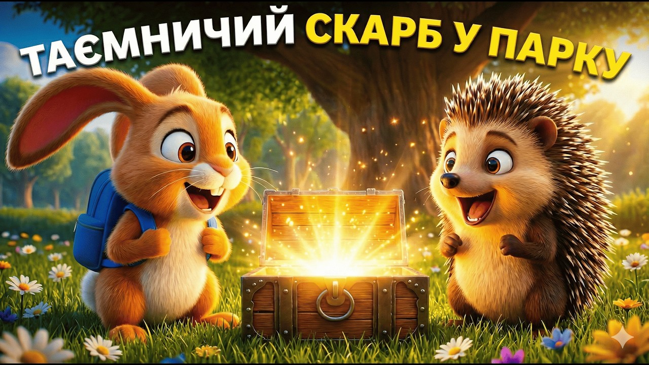 Таємничий Скарб у Парку 🐰✨ | Мультик українською для дітей