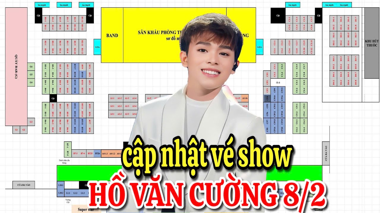Cập nhật vé show Hồ Văn Cường 8/2: đặt in standee để checkin