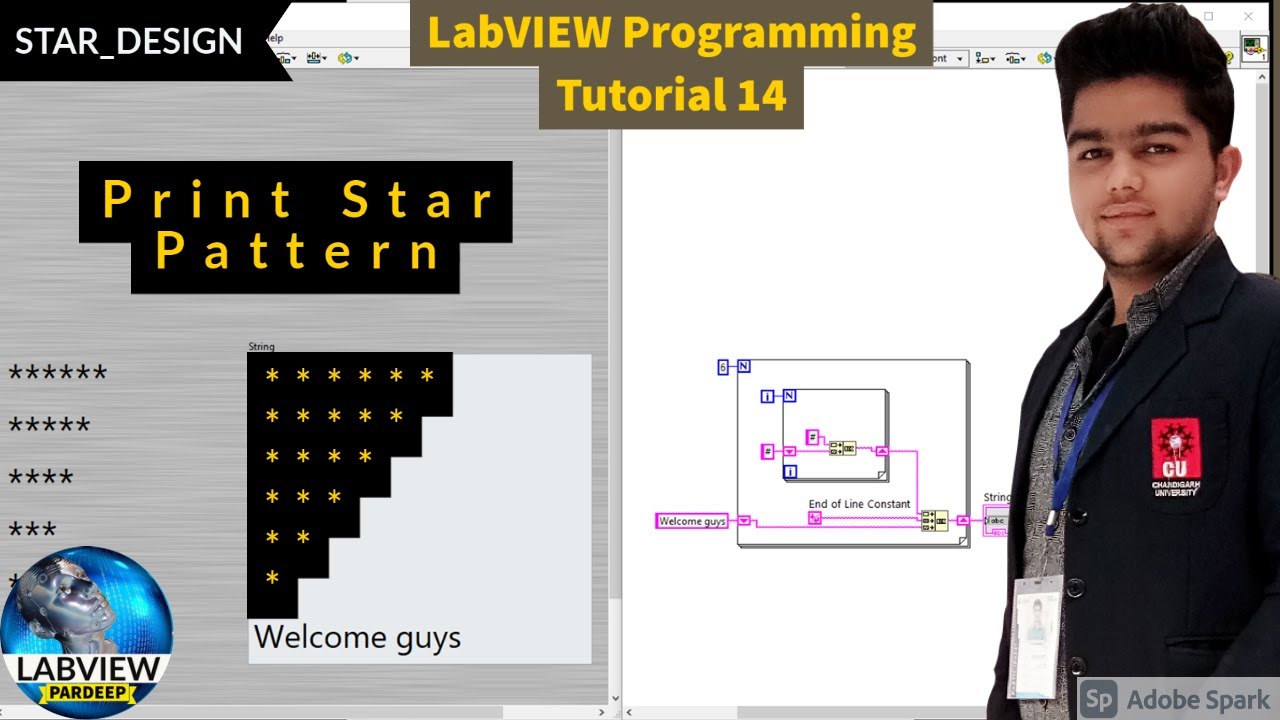 LabVIEW | Tutorial 14 | How to print Star in LabVIEW | LabVIEW Programming