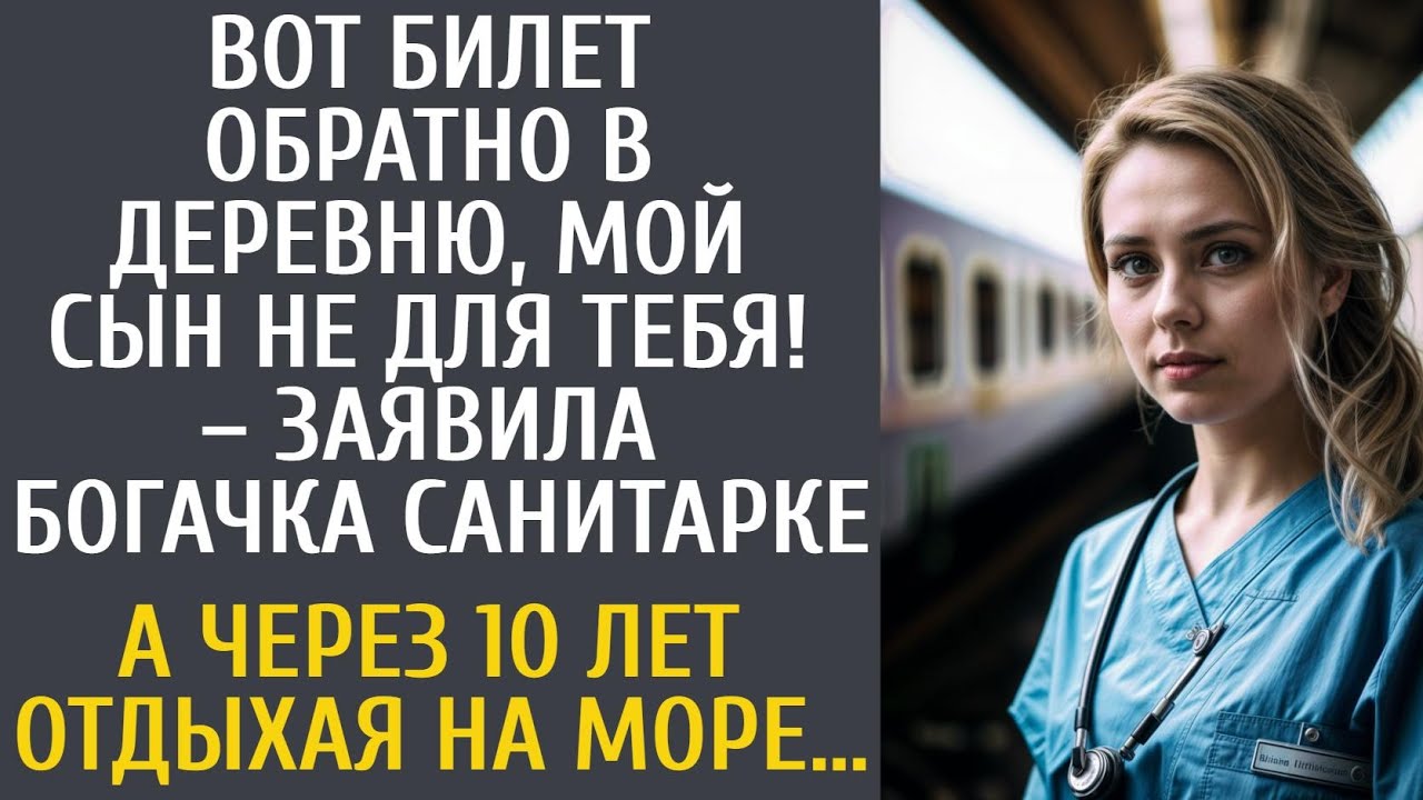 Вот билет обратно в деревню, мой сын не для тебя! – заявила богачка санитарке… А спустя 10 лет…