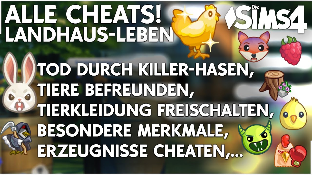 Alle CHEATS zu Landhaus-Leben im Tutorial - So ercheatest du dir alles sofort im Die Sims 4 Pack!