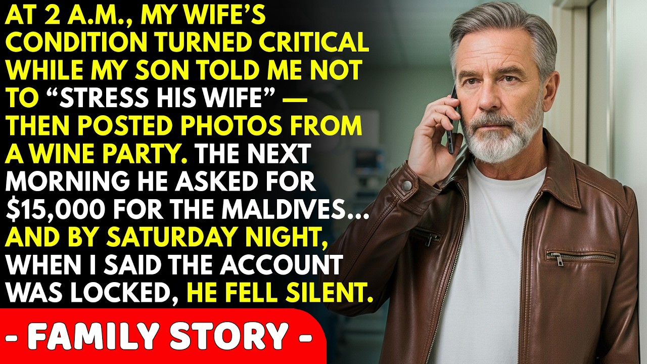No One Came to My Wife’s Surgery—The Next Day My Son Called Demanding I Fund His Wife’s Vacation