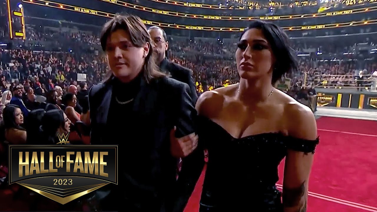 Dominik Mysterio and The Judgment Day WALK OUT on Rey Mysterio's speech: WWE Hall of Fame 2023
