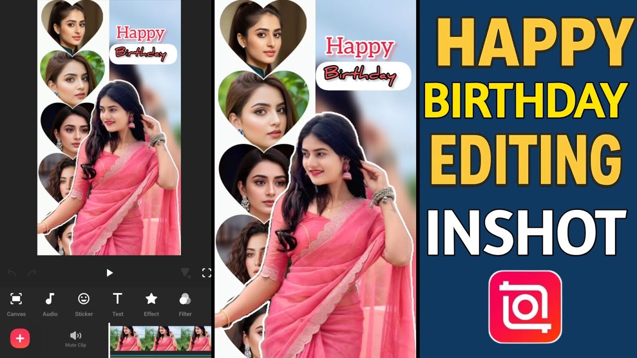 Happy Birthday Status Editing In InShot | InShot App Se Stylish Video Kaise Banaye