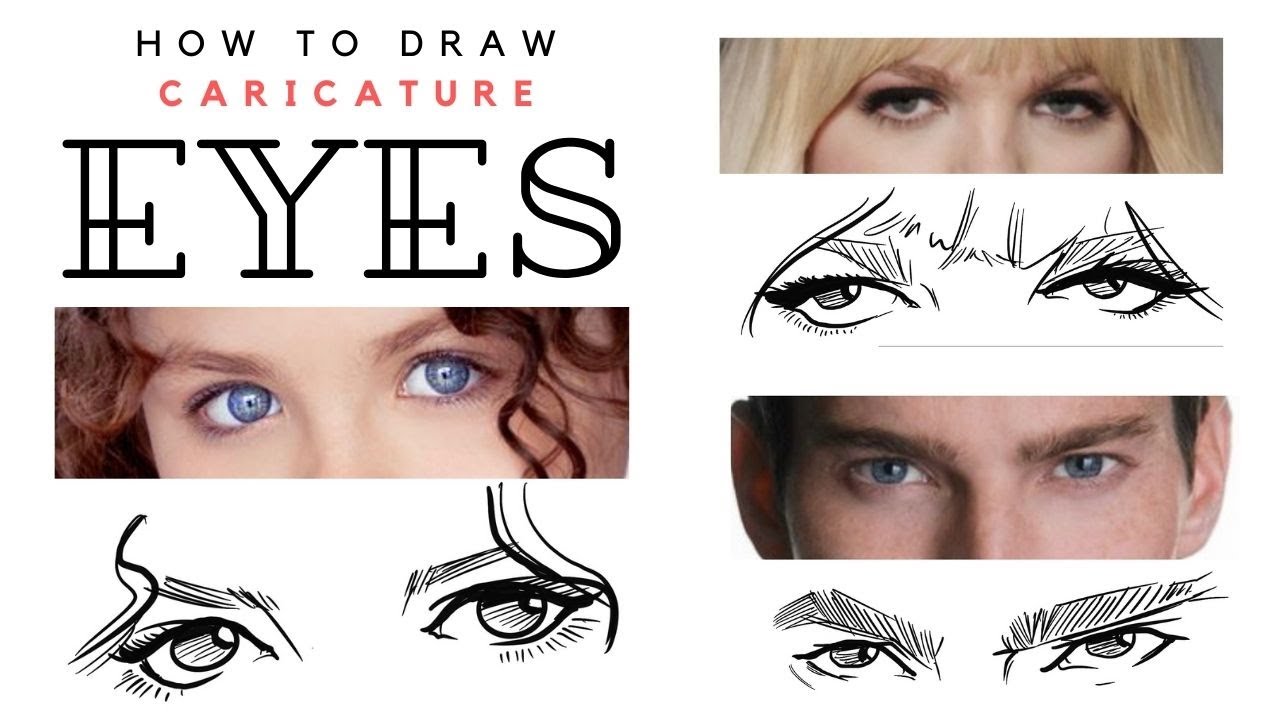 How to draw Eyes for Caricatures