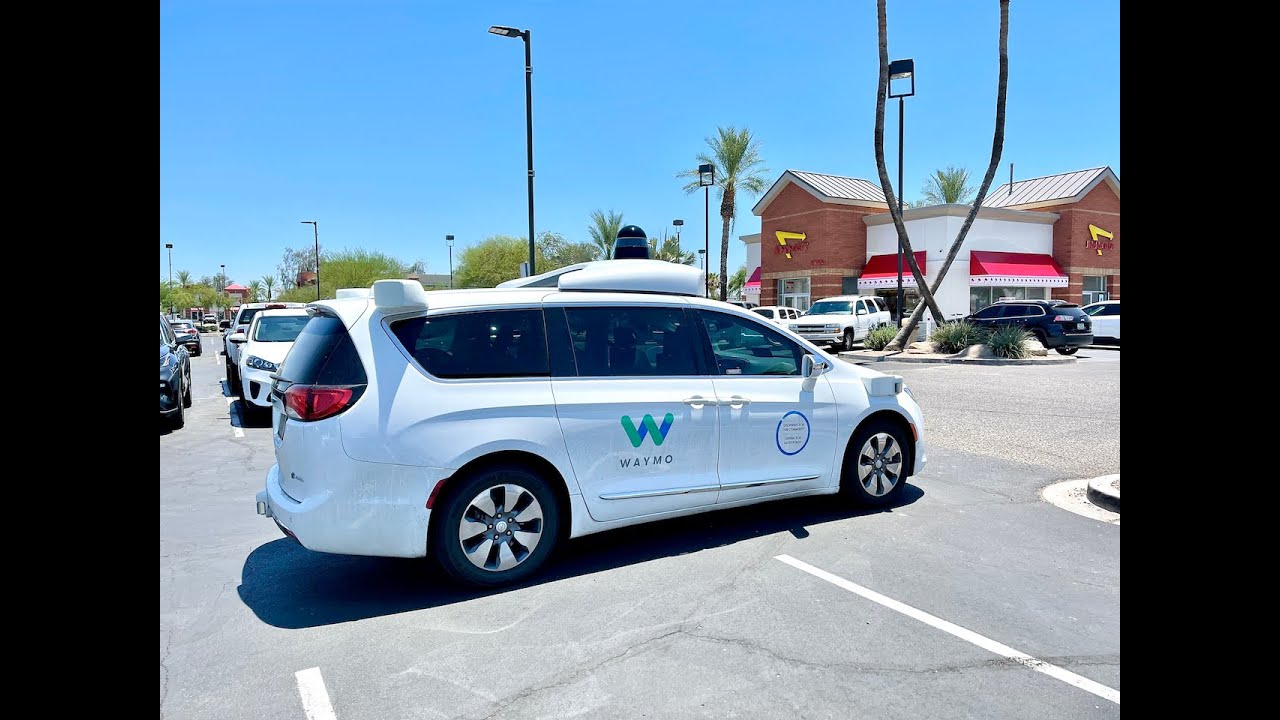 Waymo One POV Ride-Along to In-N-Out Burger in a Chrysler Pacifica Hybrid Autonomous Car (ASMR)