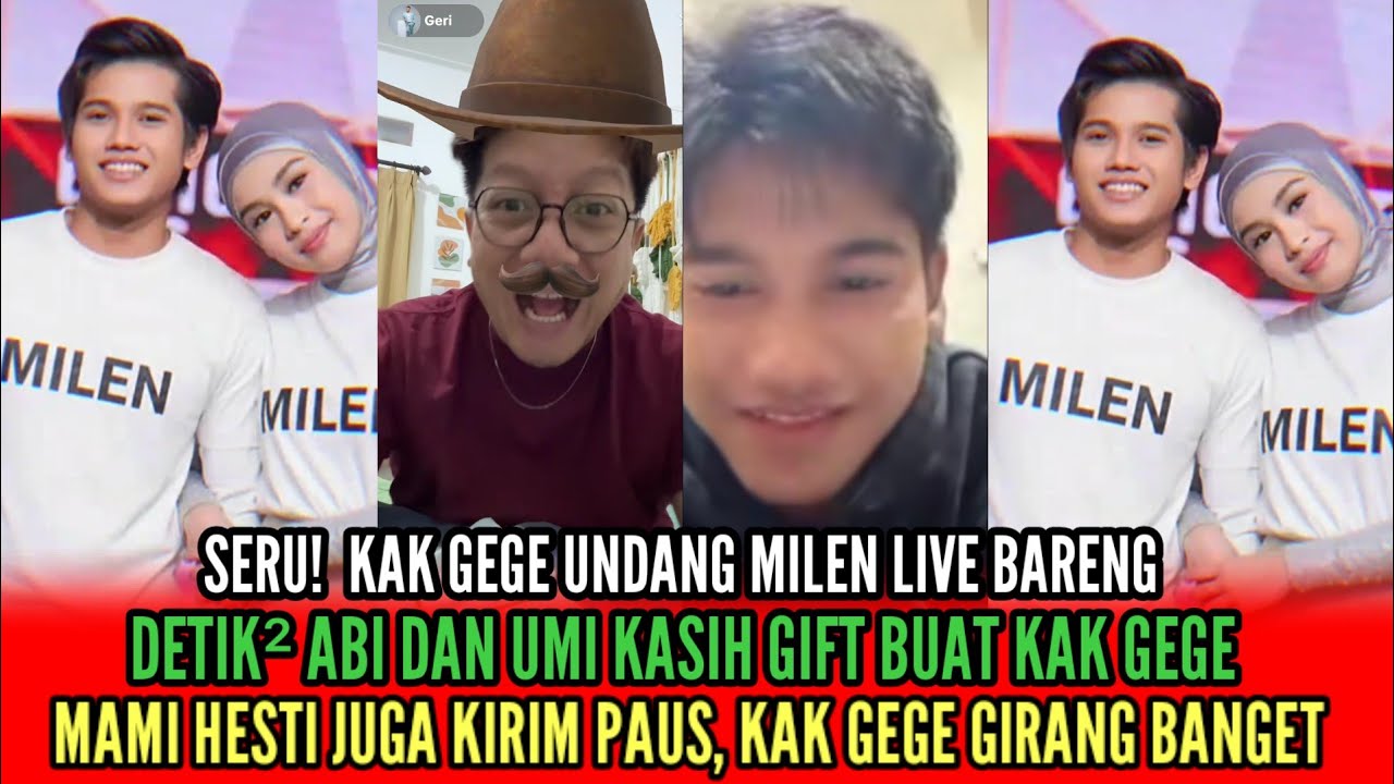 LIVE VALEN DAN MILA KASIH GIFT PAUS DAN MAWAR BUAT KAK GEGE MALAM INI. 