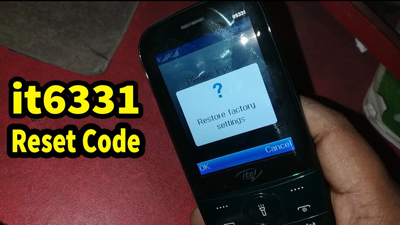 Itel it6331 Reset Code || How To Factory Reset Itel it6331 || Hard Reset it6331 Code Number