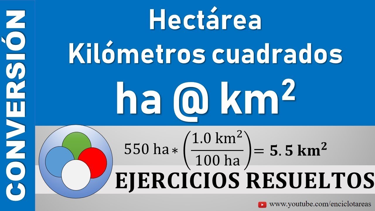 Conversión de Hectáreas a Kilómetros Cuadrados  (ha a km2)