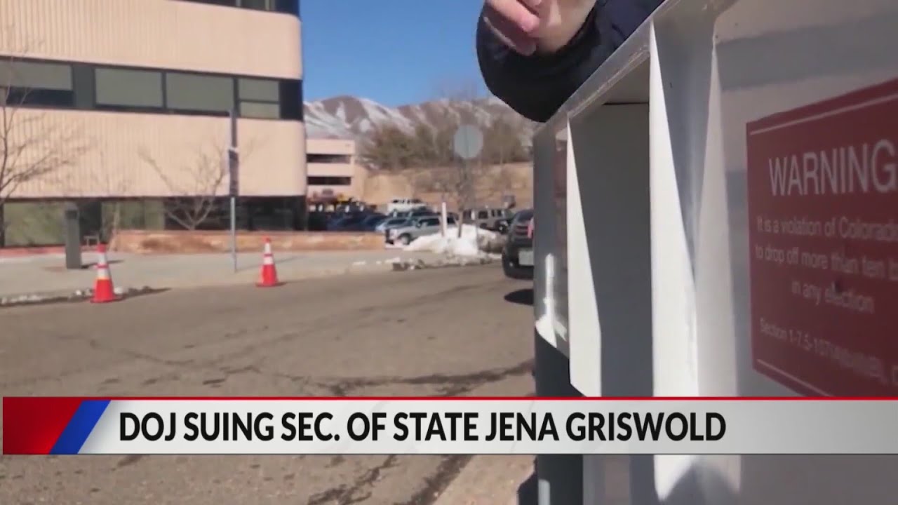U.S. Department of Justice sues Colorado Secretary of State