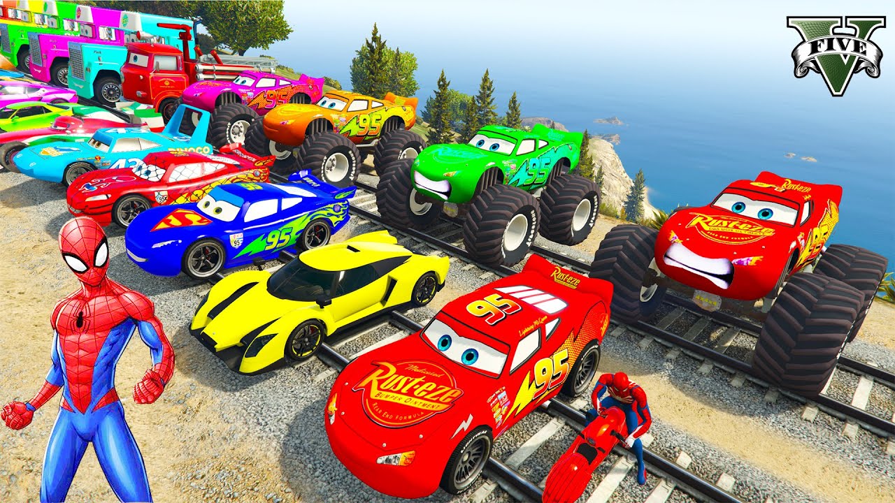 IMPOSSIBLE GTA V SPIDER-MAN Car Stunt Race 💥New Epic Super Cars Gameplay Challenge