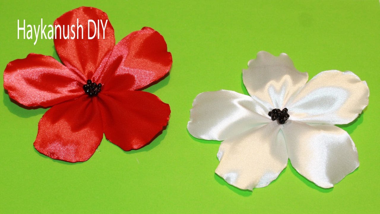 Como Hacer Flores de Cinta Faciles