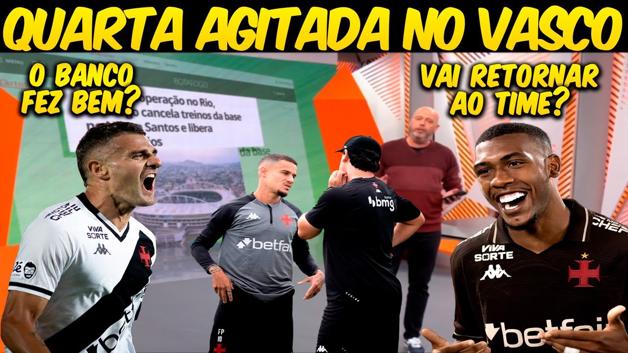 GLOBO ESPORTE RIO💢QUARTA💢VASCO SE REAPRESENTA💢PLANEJAMENTO PARA POSSÍVEL LIBERTADORES💢RAYAN💢VEGETTI