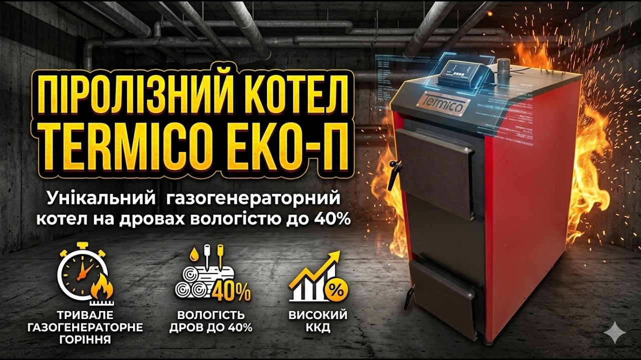 Пиролизный котел Termico. Пиролизный котел длительного горения