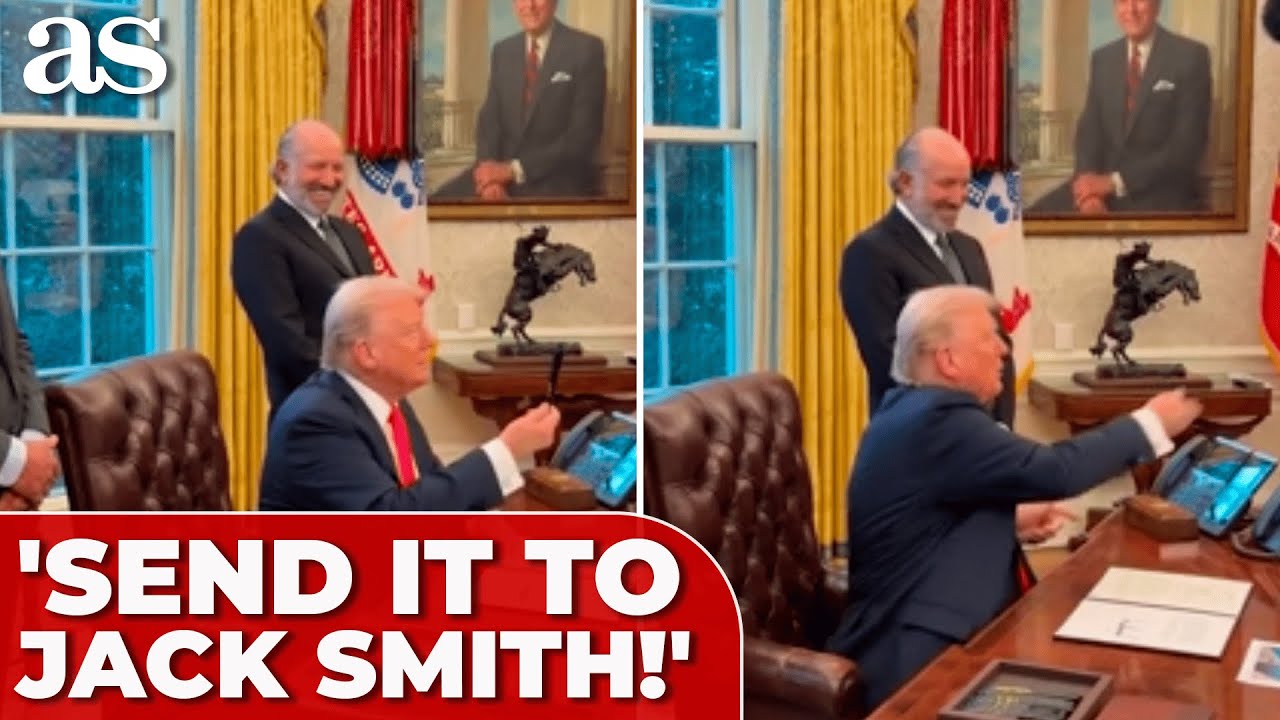 The 'DERANGED' JACK SMITH signing! BIZARRE SCENE as Trump signs new Executive Order