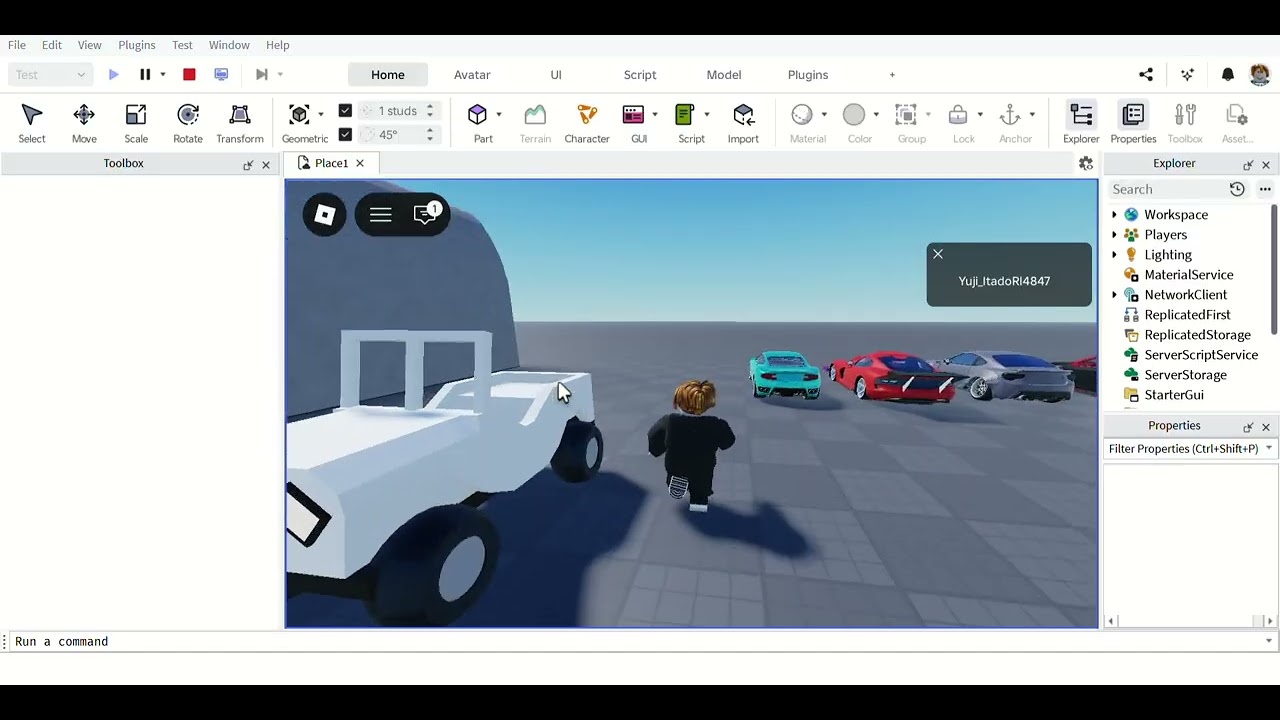 building X creating in roblox