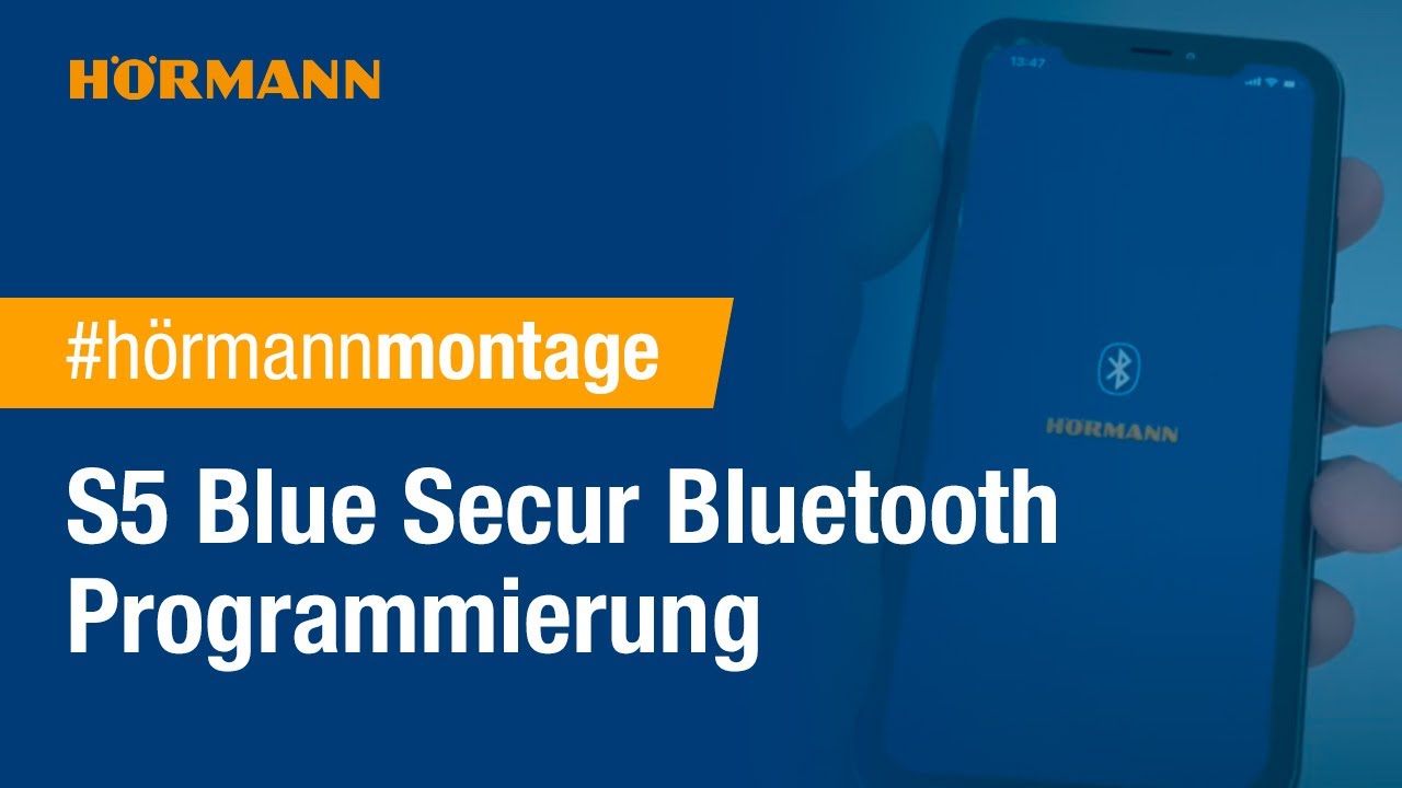 S5 Blue Secur Bluetooth Programmierung | Hörmann