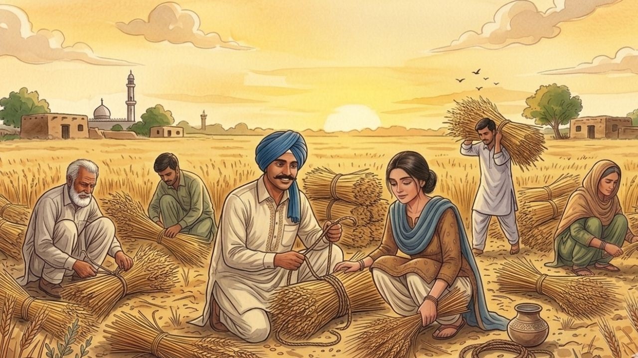 Gandum Ki Katai Aur Kisano Ki Mehnat | A Tribute to All Farmers | Peaceful Village Life