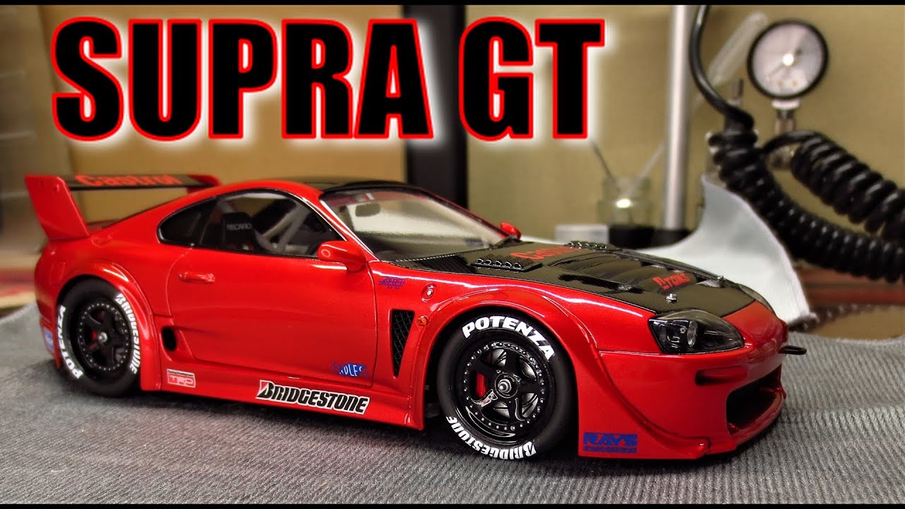 CASTROL TOYOTA TOM'S SUPRA GT TAMIYA     Assembly complete.　組立て仕上げ。