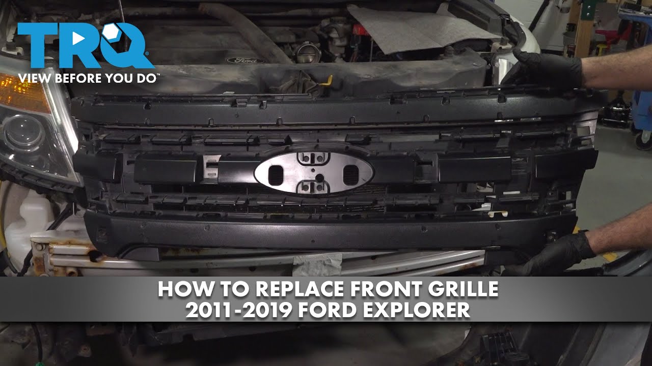 Как заменить переднюю решетку на Ford Explorer 2011-2019