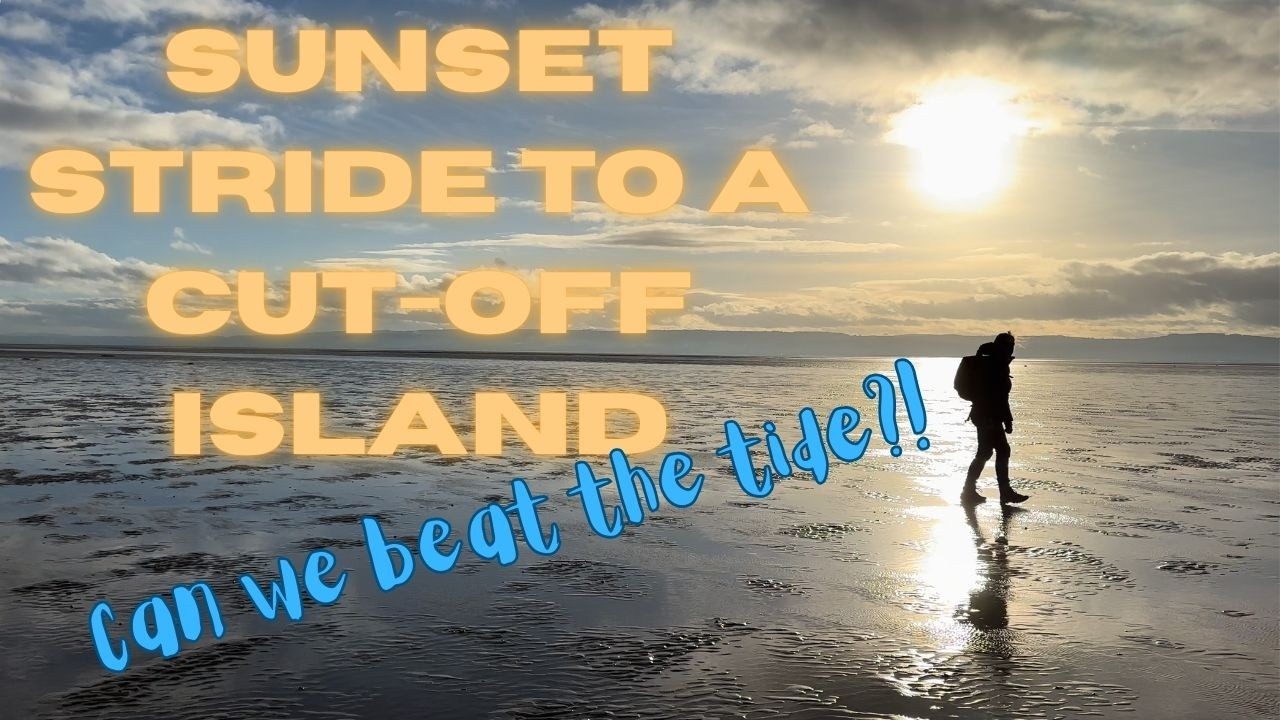 Sunset stride to cut-off Hilbre Island | Low tide walk