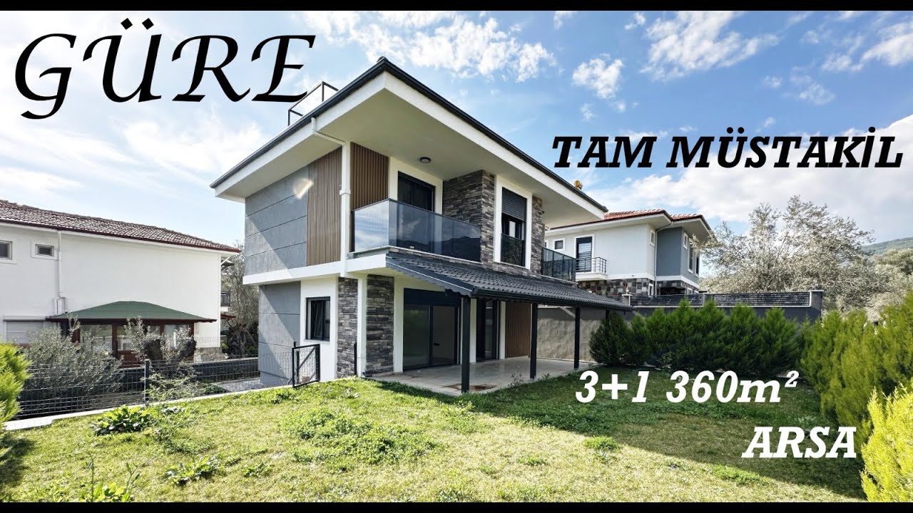 EGE KASABASI HAYALLERİNİZE MERHABA DİYİN !! EDREMİT GÜRE'DE 360 m² ARSA İÇİNDE 3+1 SATILIK VİLLA