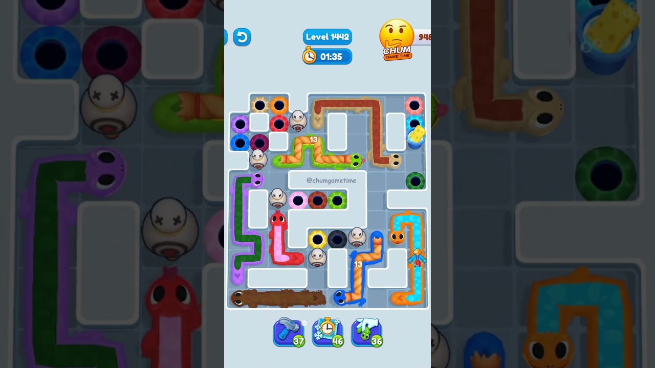 Gecko Out - All Levels Solution - Level 1442 - Gameplay walkthrough