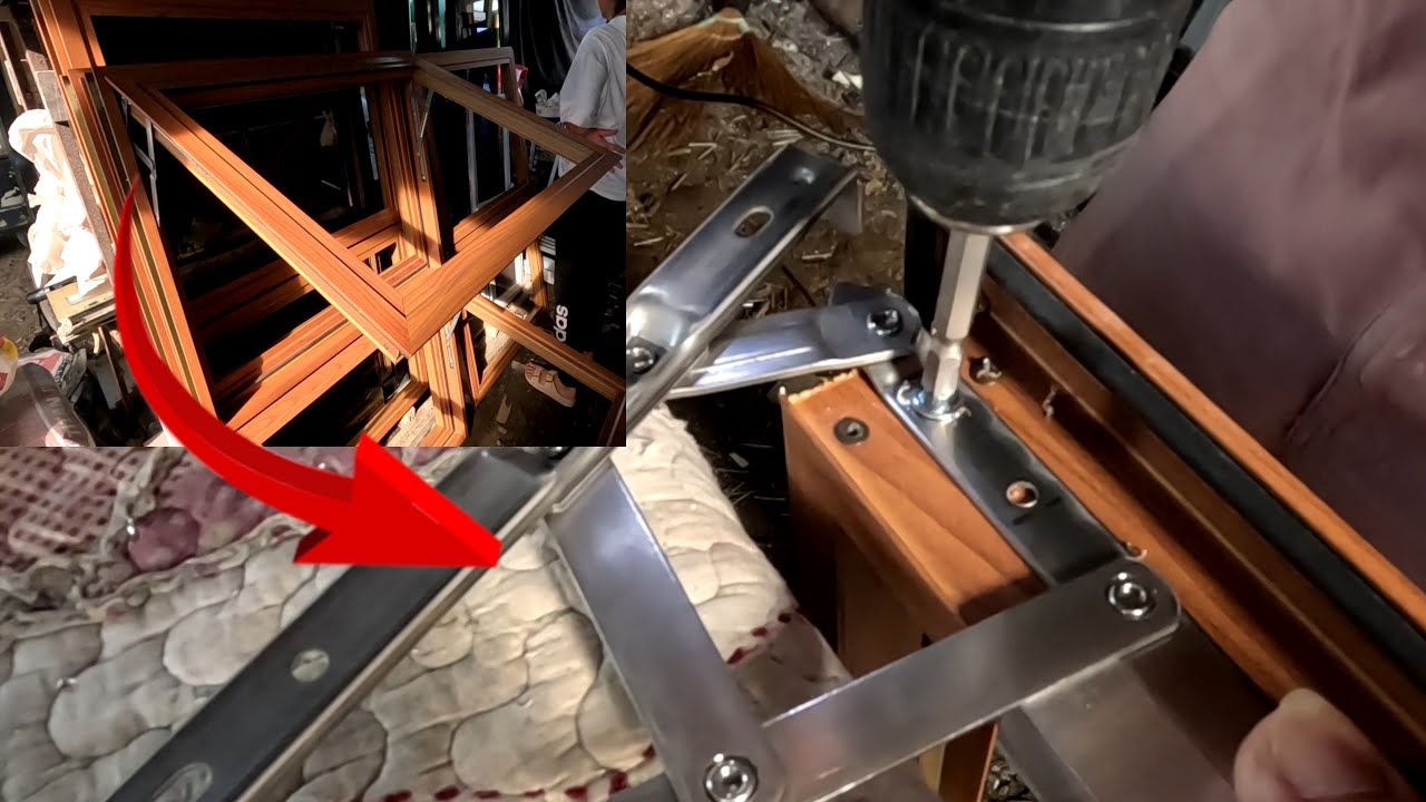 How to set up forebar hinge for 50 series awning window?