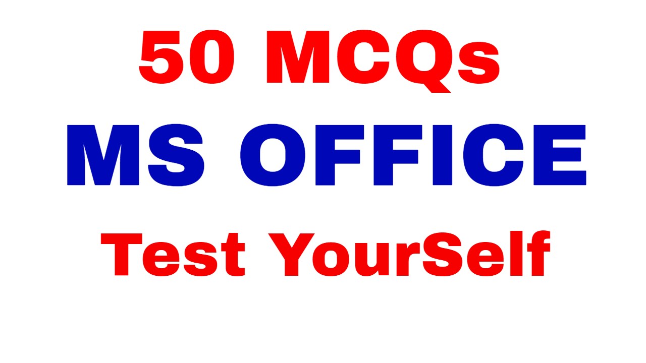 Top 50 MCQ Based on MS- OFFICE | Test your Knowledge | Computer Awareness [ In Hindi] Part 9