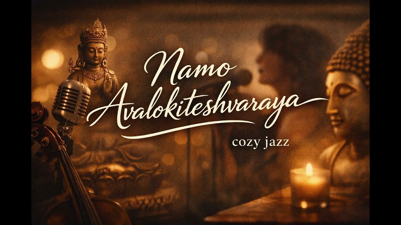 🌙 Namo Avalokiteshvaraya | 🎷Cozy Jazz for Calm & Compassion