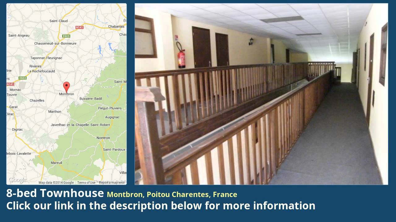 8-bed Townhouse for Sale in Montbron, Poitou Charentes, France on frenchlife.biz