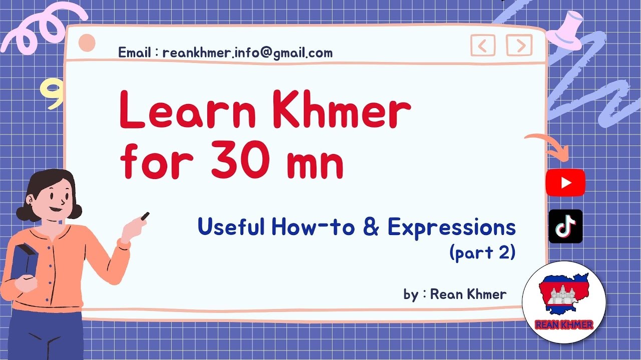 Master Khmer : 30mn of Essential Lessons for Beginners! | Rean Khmer  | Cambodian Language