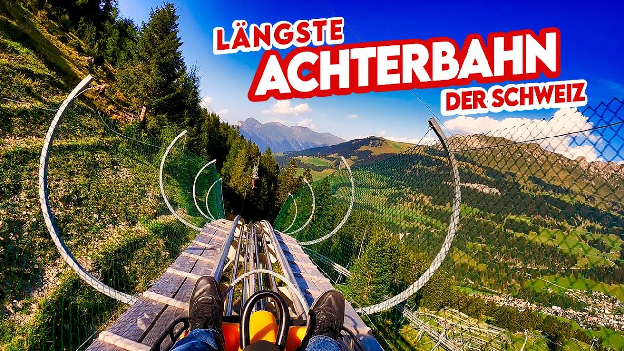 LÄNGSTE ACHTERBAHN DER SCHWEIZ | Rodelbahn Pradaschier - Onride POV - Churwalden | Alpine Coaster