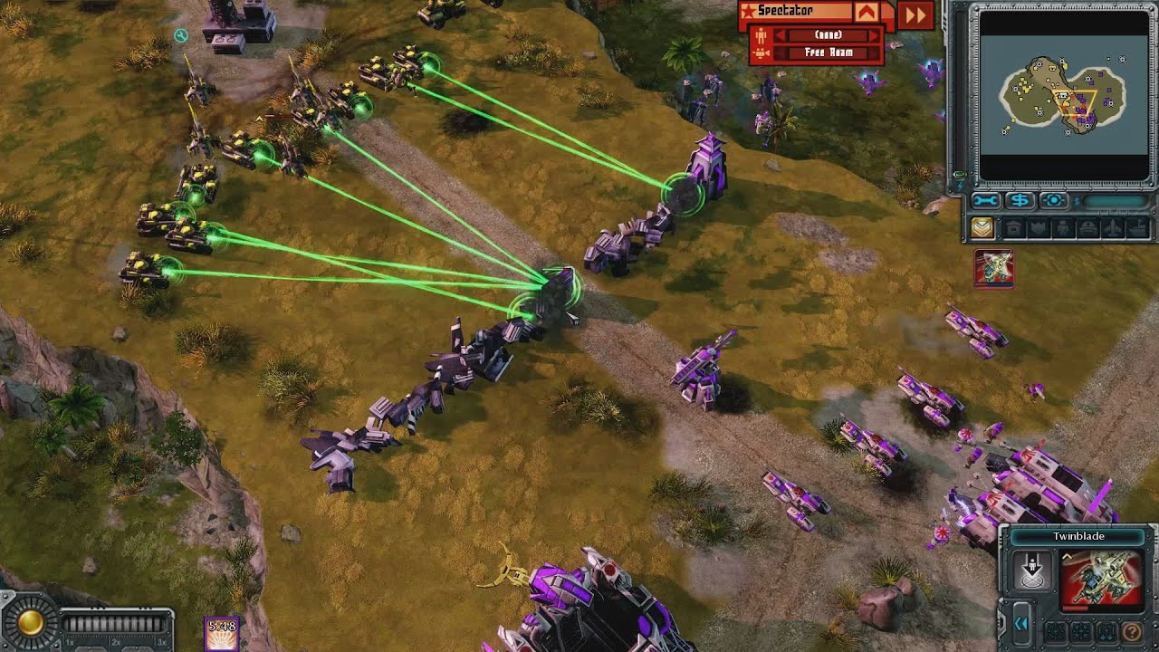 Red Alert 3 - Dimon(Soviets) vs 4del(Empire)