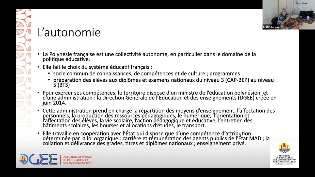 &Eacute;ric TOURNIER - La recherche permanente de l&rsquo;adaptation de l&rsquo;&eacute;cole polyn&eacute;sienne