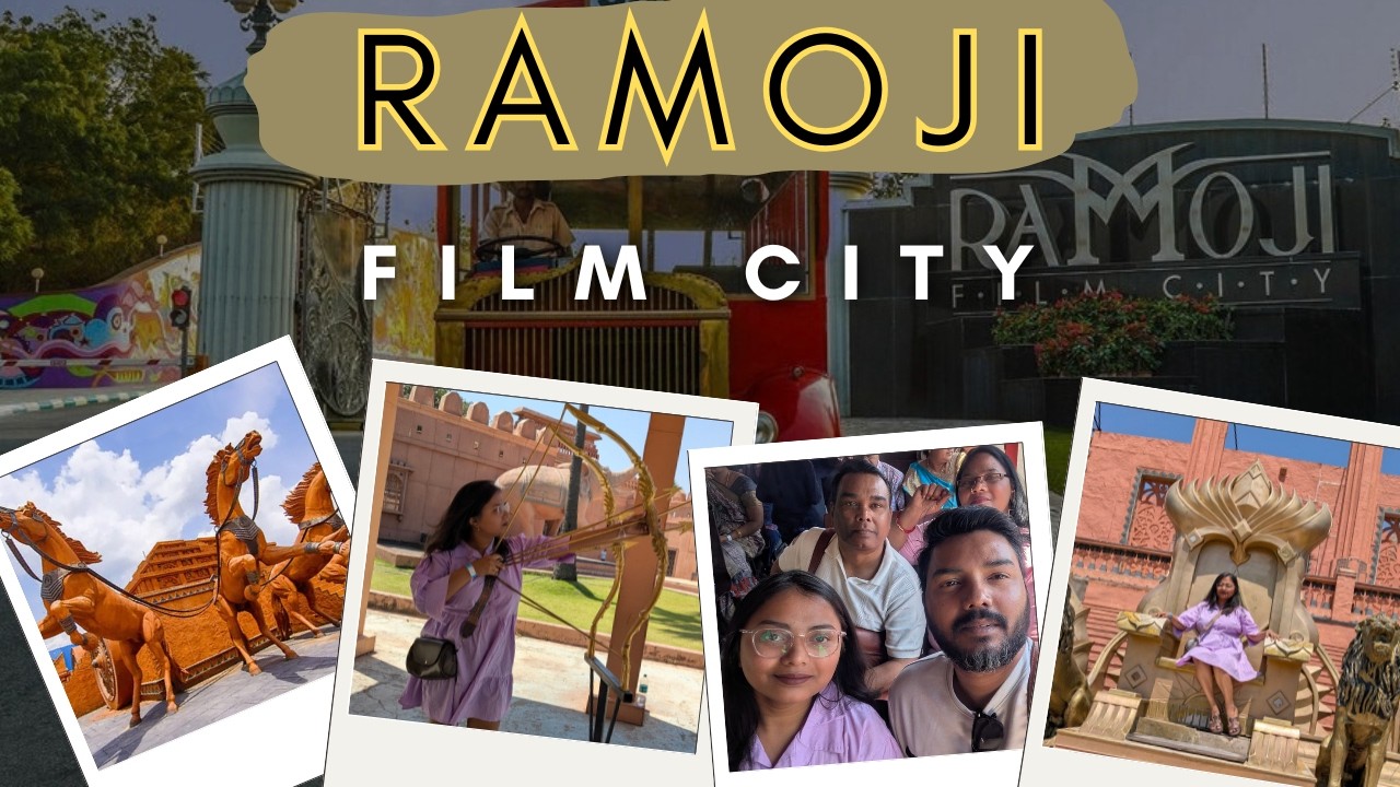Ramoji Film City Full Tour Hyderabad 🎬 | Baahubali & Pushpa Sets | Complete Tour | Kinda Vlog #37