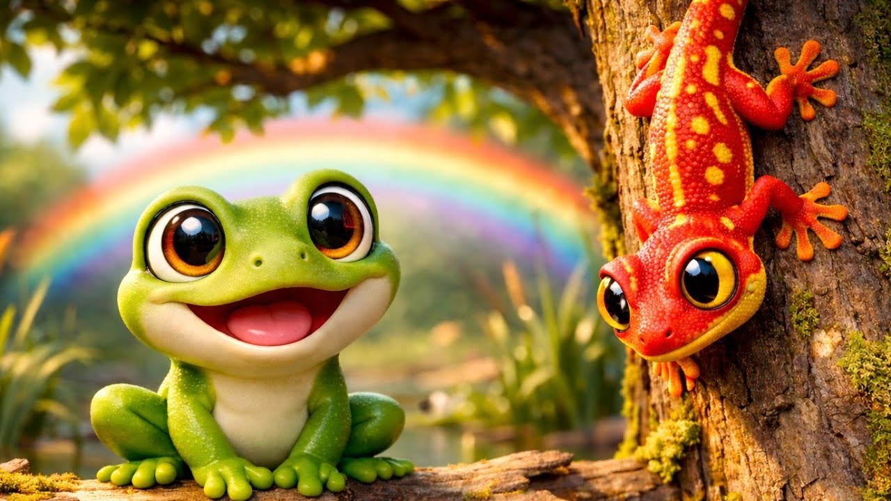 CICAK🦎- Ada Kodok Rekotok🐸- Pelangi🌈 | Lagu Anak Indonesia Populer