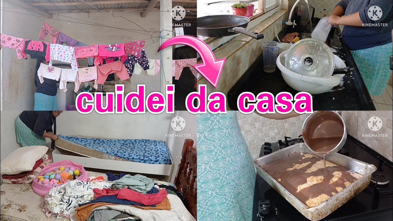 Lavei muita roupa chegou recebidos fiz bolo meu dia