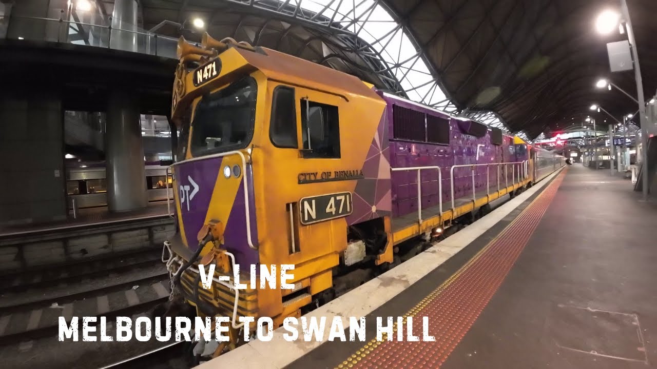 V/Line train - Melbourne to Swan Hill