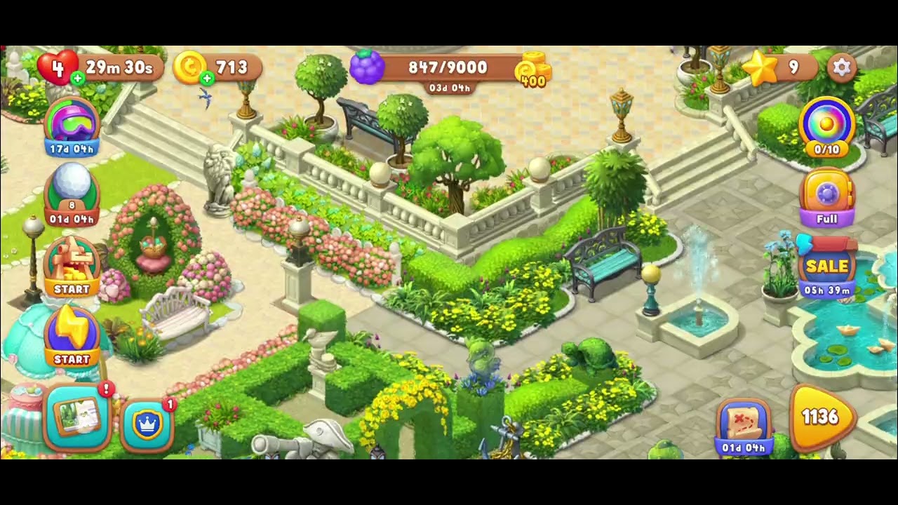 Gardenscapes Eastern garden part1!!