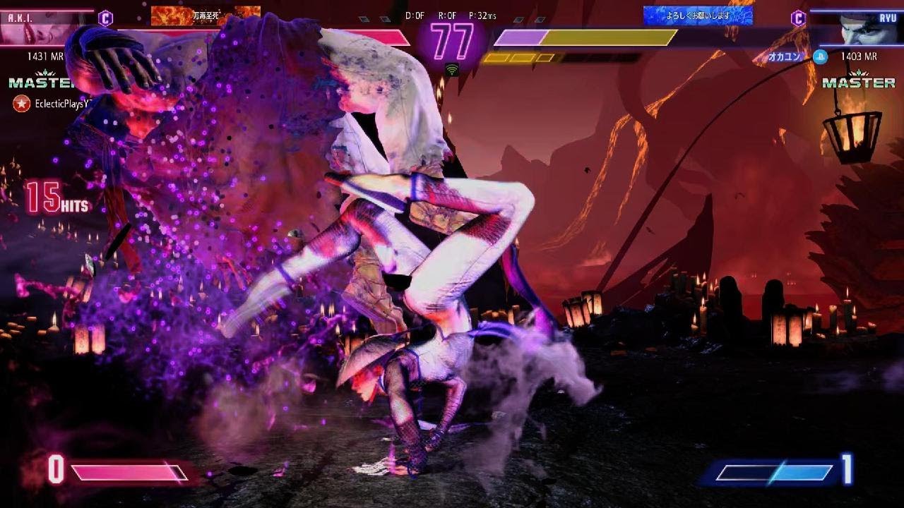 【スト6】A.K.I. VS リュウ