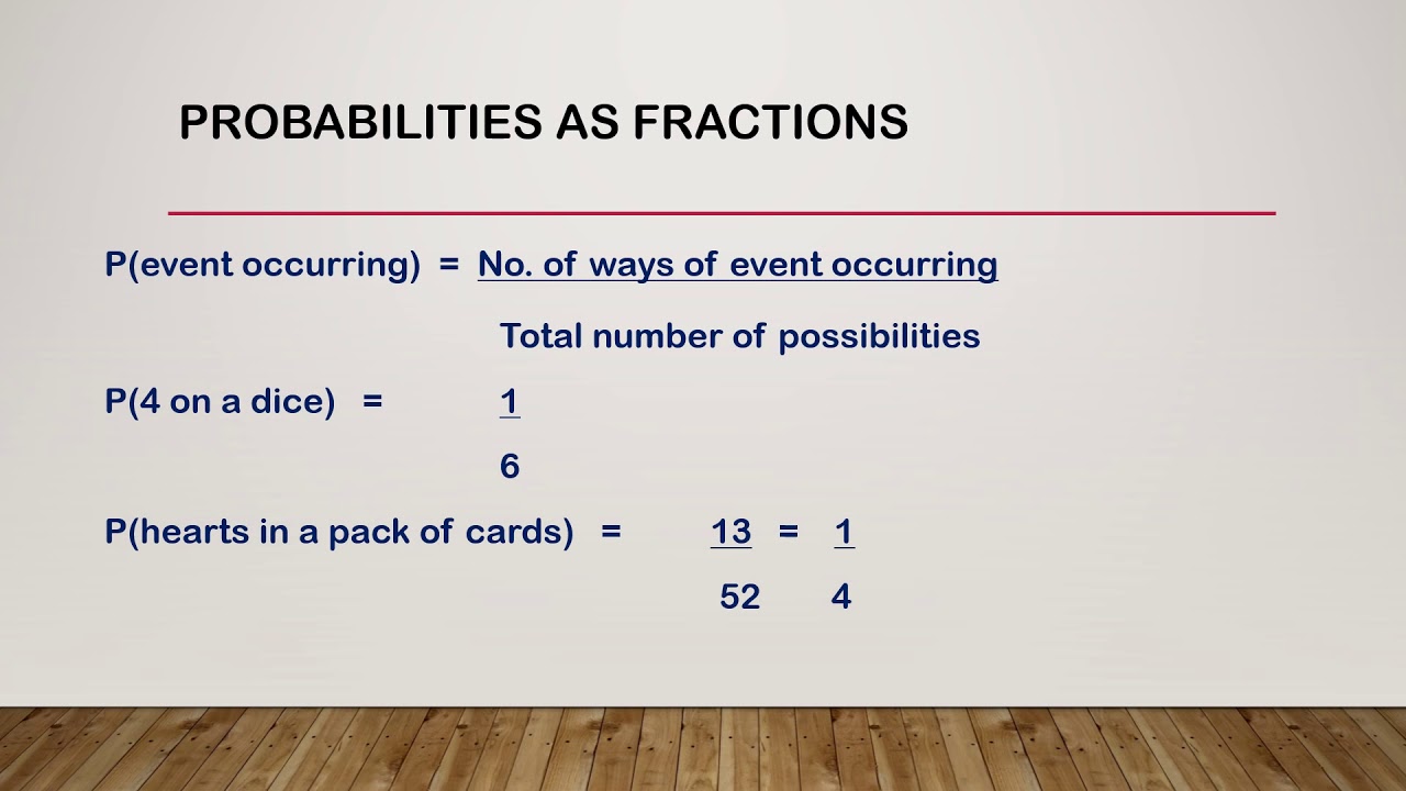 30 31 - Probability - Functional Skills Maths Level 1 Edexcel