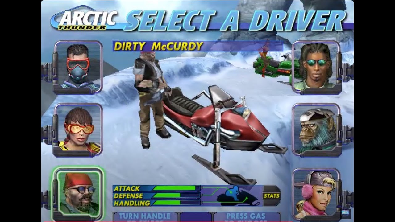 Arctic Thunder (2000) - Dirty McCurdy - Gameplay (TeknoParrot)