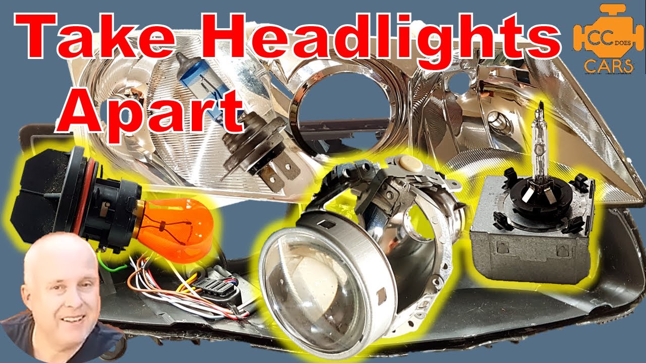 How To Take Your Headlights Apart for your Custom Headlights Build
