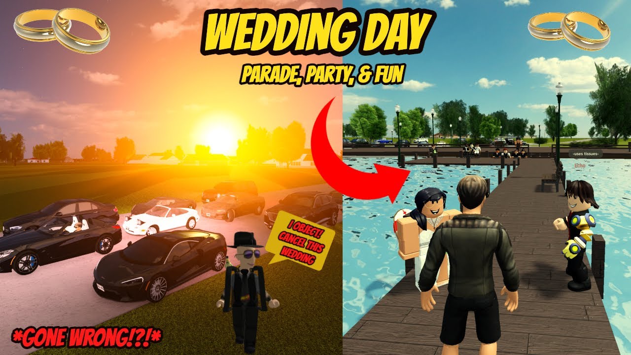 Greenville Wisc Roblox l Wedding Day Family Rp *PARADE & TRAFFIC*