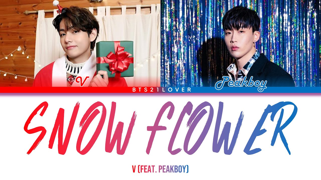 BTS V - Snow Flower [Ft. Peakboy] (Color Coded Lyrics/Han/Rom/Eng)