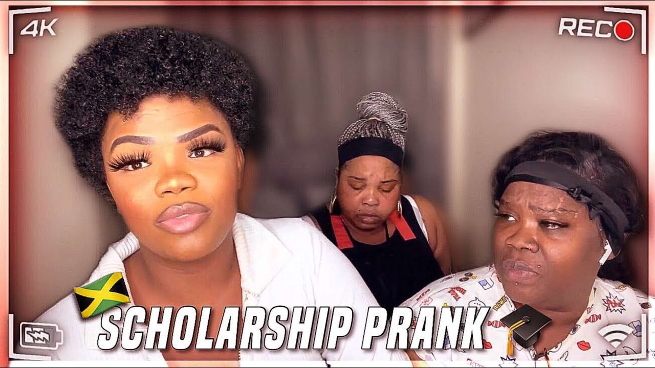 SCHOLARSHIP PRANK ON MY JAMAICAN MUM & AUNTY ( THIS IS CRAZY ) 🇯🇲