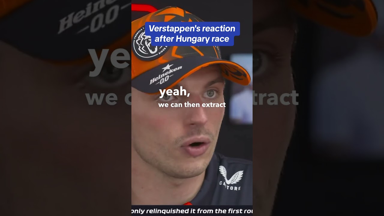 Max Verstappen's post-race interview after a frustrating race in Hungary 