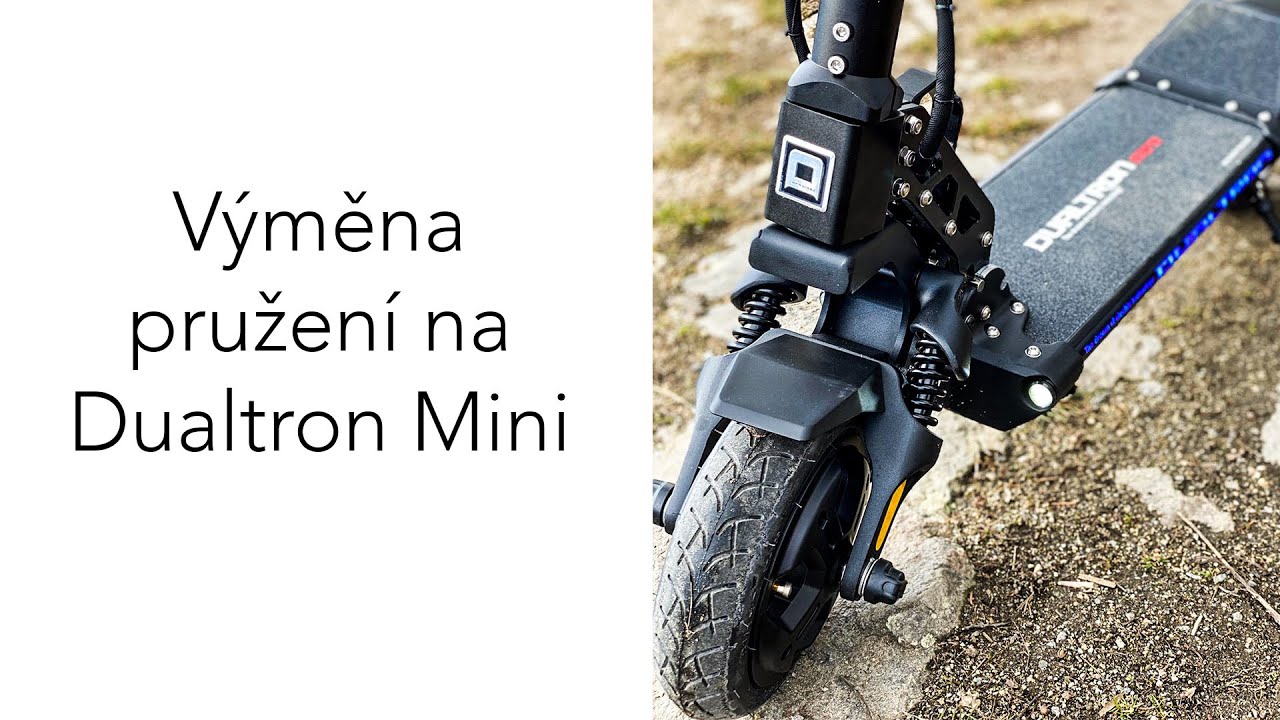 Výměna tyčí pružení na Dualtron Mini - krev pot a slzy