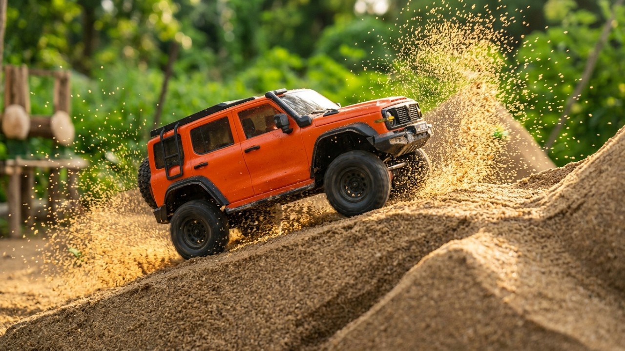 RC Car Off-Road Challenge: Crossing The Extreme Sand Pit